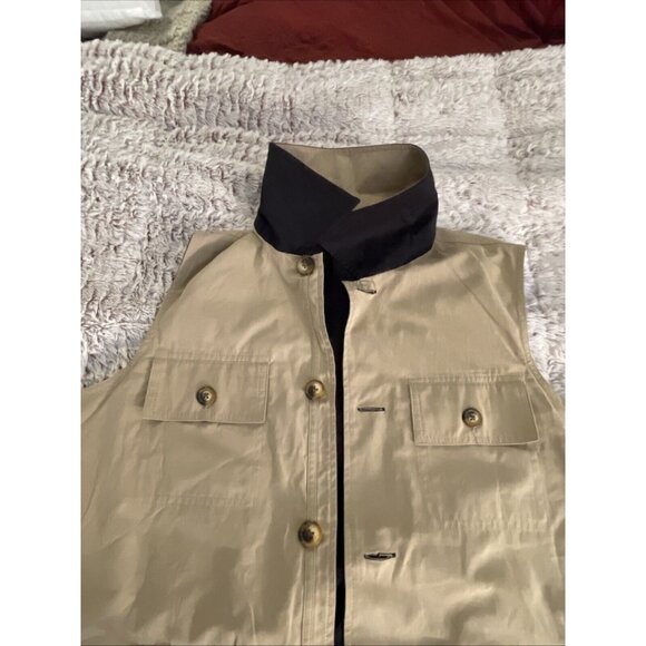 Orvis Vest Mens Small‎ Reversible Cinch Adjustable Waist Fishing Horse Black,Tan - Picture 12 of 16